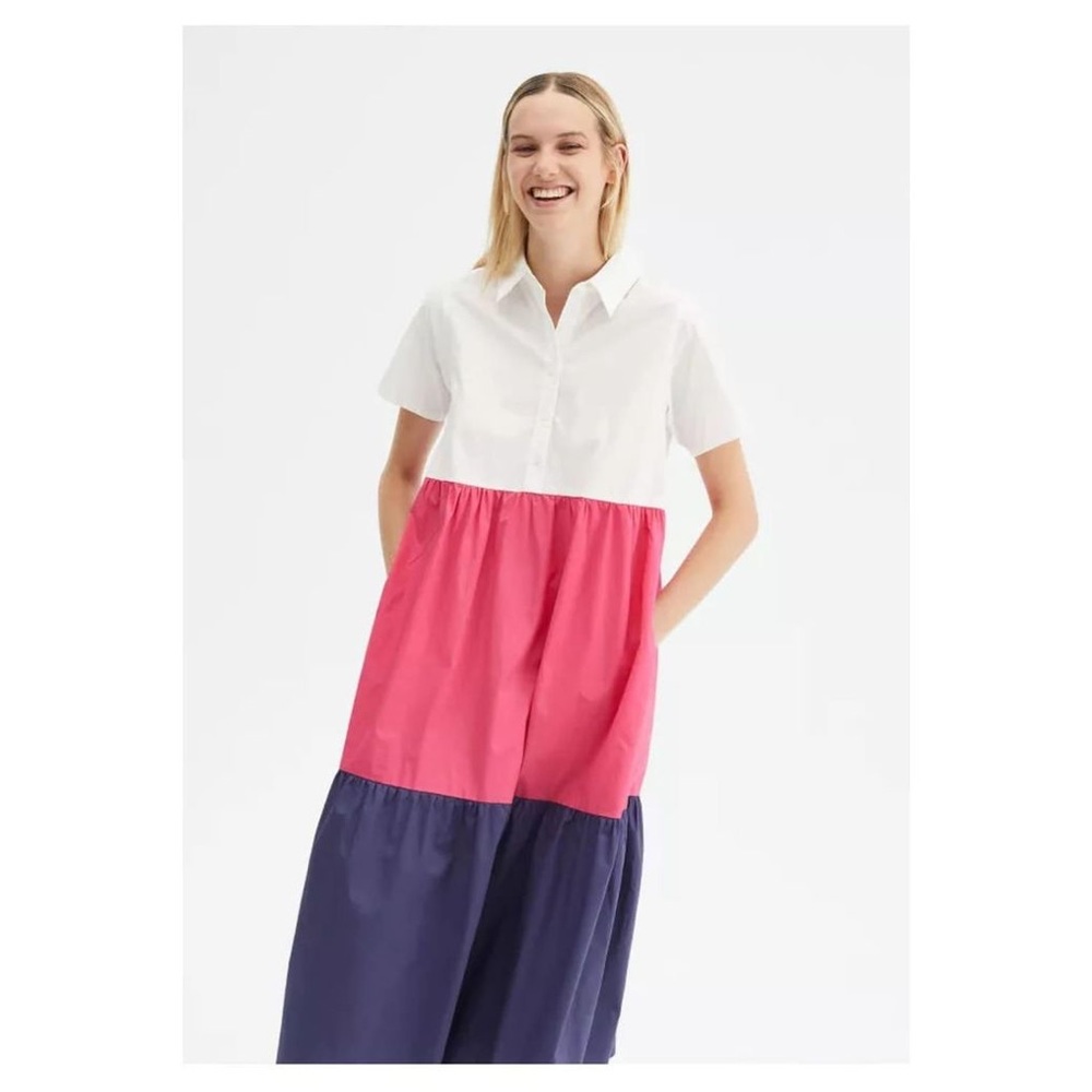 NWT Women's Pink Multi Color Dress 11094 XL